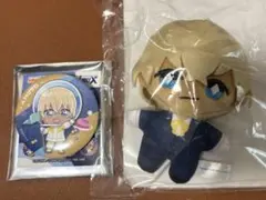 安室透　ぬいぐるみマスコット　缶バッジ