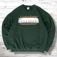 GILDAN ギルダン スウェット デカロゴ グリーン L 1387