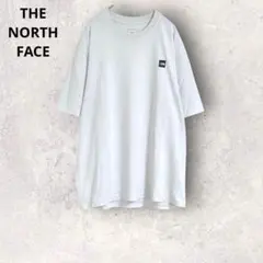 ザノースフェイス　半袖Tシャツ　白T ホワイト　M コットン混　シンプル　無地