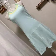 ラコステ　スポーツ　鹿の子ワンピース　テニス　フレアスカート