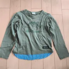サイズ130 恐竜プリント長袖Tシャツ