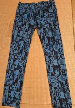 HYSTERICS★総柄のカッコいいパンツ★ブルー★Usedのサムネイル