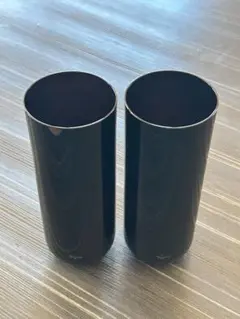 【スガハラガラス】ブラック ビアグラス 2個セット 箱付き