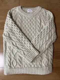 【最終値下げカロリナグレイサー】ケーブルニット アイボリー