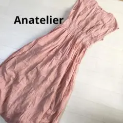 anatelier 軽やか　コットン　刺繍　ワンピース