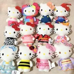 キティちゃん　ぬいぐるみ　キーホルダー　ストラップ　まとめ売り　コラボ　50th