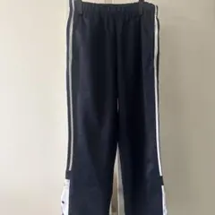 サイドボタン付き ジャージパンツ ネイビー