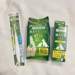新品 歯ブラシ 歯みがきシート 歯みがきジェル 犬 猫 デンタルブラシ 国産のサムネイル