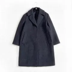 Theory セオリー ウール ダブルブレストピーコート S グレー系