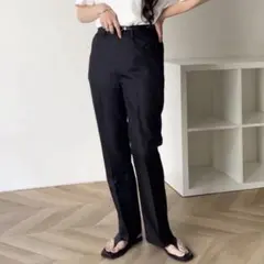 WEGO/ 【待望の再入荷・WEB限定】セミフレアスラックス