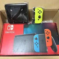 Nintendo Switch 本体 黄色ジョイコン&ジョイコン4台同時充電器付