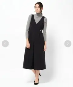 BLUE LABEL CRESTBRIDGE☆スポンジダブルクロスサロペット36