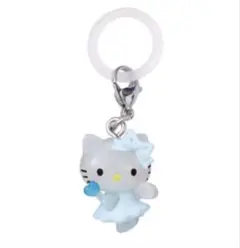ハロー キティ めじるしアクセサリー チャーム エンジェル 水色