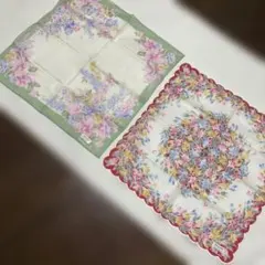 ピエールカルダン花柄ハンカチ2枚セットのサムネイル