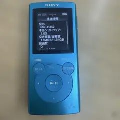 SONY ウォークマン NW-E062 本体 ブルー71 - メルカリ