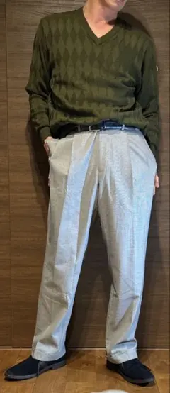 【定番/美品】ラルフローレン スラックスパンツ｜マイクロハウンドトゥースのサムネイル