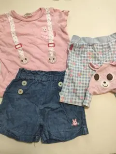 BISCUITS ホットビスケッツ　Tシャツ　ズボン　パンツ　セット　夏　女の子