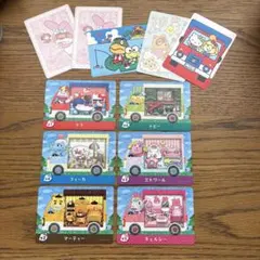 サンリオコラボ どうぶつの森amiiboカードセット+シール付リラ・フィーカ他