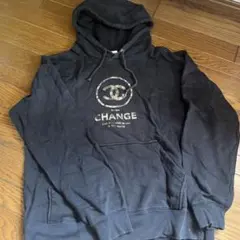 フード付きパーカー ブラック