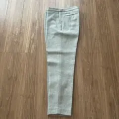 ウール混紡 ライトグレー スラックス