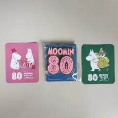 ムーミン　ムーミンの日　80周年　ピンバッチ　シール