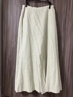 GU ライトグリーン フレアスカート