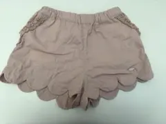 キッズ　プティマイン　ショートパンツ　半ズボン　ズボン　ピンク