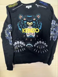 KENZO 虎刺繍 ブラック トレーナー S - メルカリ
