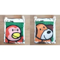 ギンビス たべっ子どうぶつ おかおいっぱいいっぱい巾着 すずめ いぬ