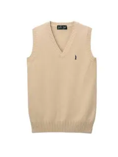 EAST BOY ベージュ Vネック ニットベスト