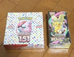 ポケモンカード151シュリンク付き & メガドリームex シュリンク付き セット