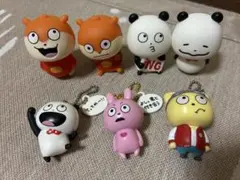 にしむらゆうじ ソフビ マスコットキーホルダー 7体セット ごきげんぱんだ など