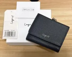 未使用 Ungrid アングリッド がま口三つ折り財布 牛革 ネイビーのサムネイル