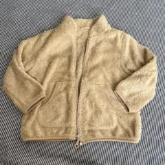 ベージュ フリースジャケット サイズ90 ユニクロ