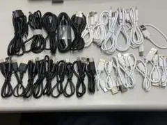 USBケーブルセット 黒白 多数