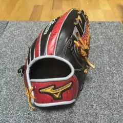 ミズノプロ 赤黒 オーダーグローブ 菊池涼介モデル - メルカリ