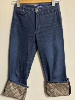 ●BURBERRY BLUE LABEL ●デニムパンツ ノバチェック 36●