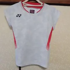 YONEX バドミントンシャツ JP L ホワイト/ピンク