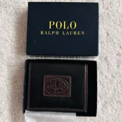 ポロラルフローレン　パスケース　カードケース　ブラック　POLO 黒