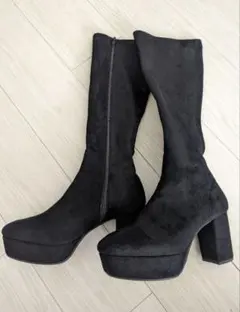 エスペランサ　ESPERANZA　ロングブーツ　ブーツ　厚底　スエード