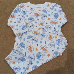 アンパンマン　ブルー　長袖　パジャマ　90