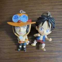 ルフィ エース フィギュアキーチェーンセット