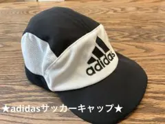 adidas サッカーキャップ黒フリーサイズ