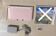 任天堂 3DS LL ピンク 本体 充電器・ゲーム付き