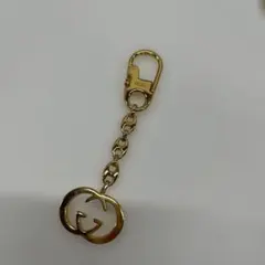 GUCCI ダブルGキーホルダー ゴールド