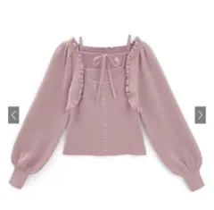 フリルリボンボレロxキャミソールニットアンサンブル mb1590 grl