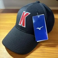 MIZUNO ミズノ ベースボールキャップ ブラック Kロゴ