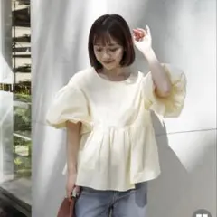 美品⭐︎ツルバイマリコオイカワ ブラウス Deformer バニラ 34 - メルカリ
