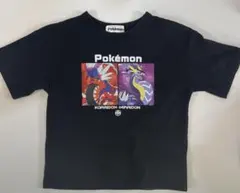 【伝説のポケモン】Right-on コライドンミライドン 半袖Tシャツ120黒