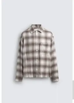 ZARA チェック柄ポケットシャツのサムネイル